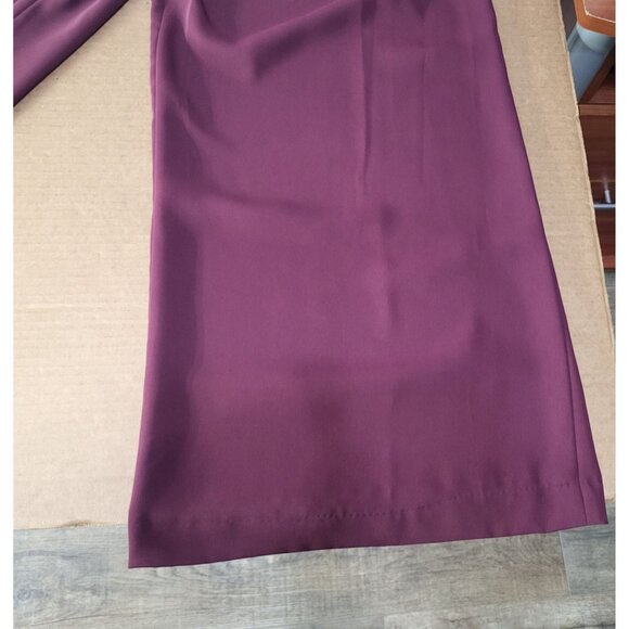 Antonio Melani Women's SZ 14 Kennedy Dressy Jumpsuit Sleeveless Burgundy Wine - Picture 11 of 12